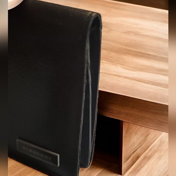 BURBERRY Black Leather Wallet In EUC with COA - Picture 10 of 13